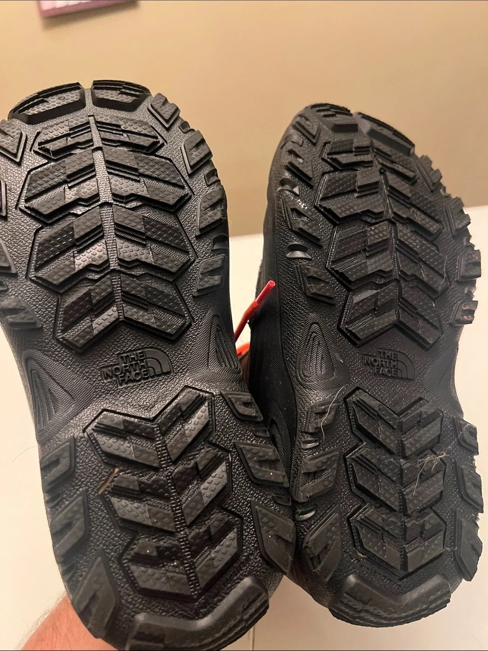 The North Face Brown & Orange Waterproof Winter Boots